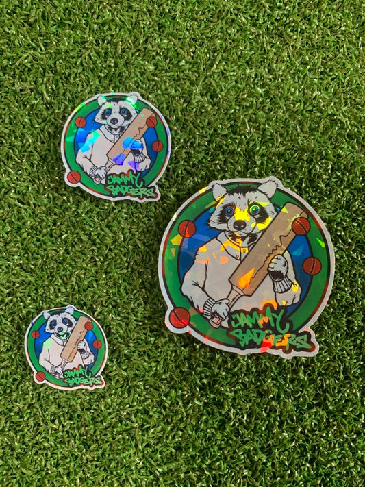 Jammy Badgers Holographic Stickers